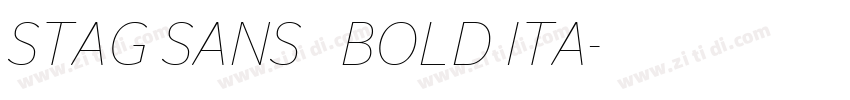 STAG SANS   BOLD ITA字体转换